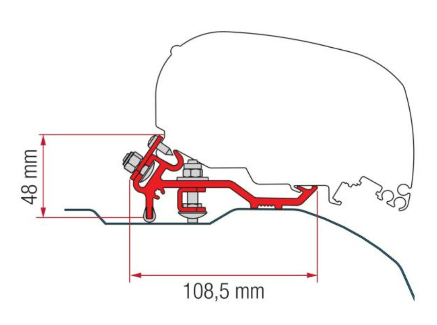 markise fiat ducato 250 Fiamma Montageadapter-Set Kit F80s Markise an Fiat Ducato 250 / 290 H2 – Camper-Forum-Münsterland