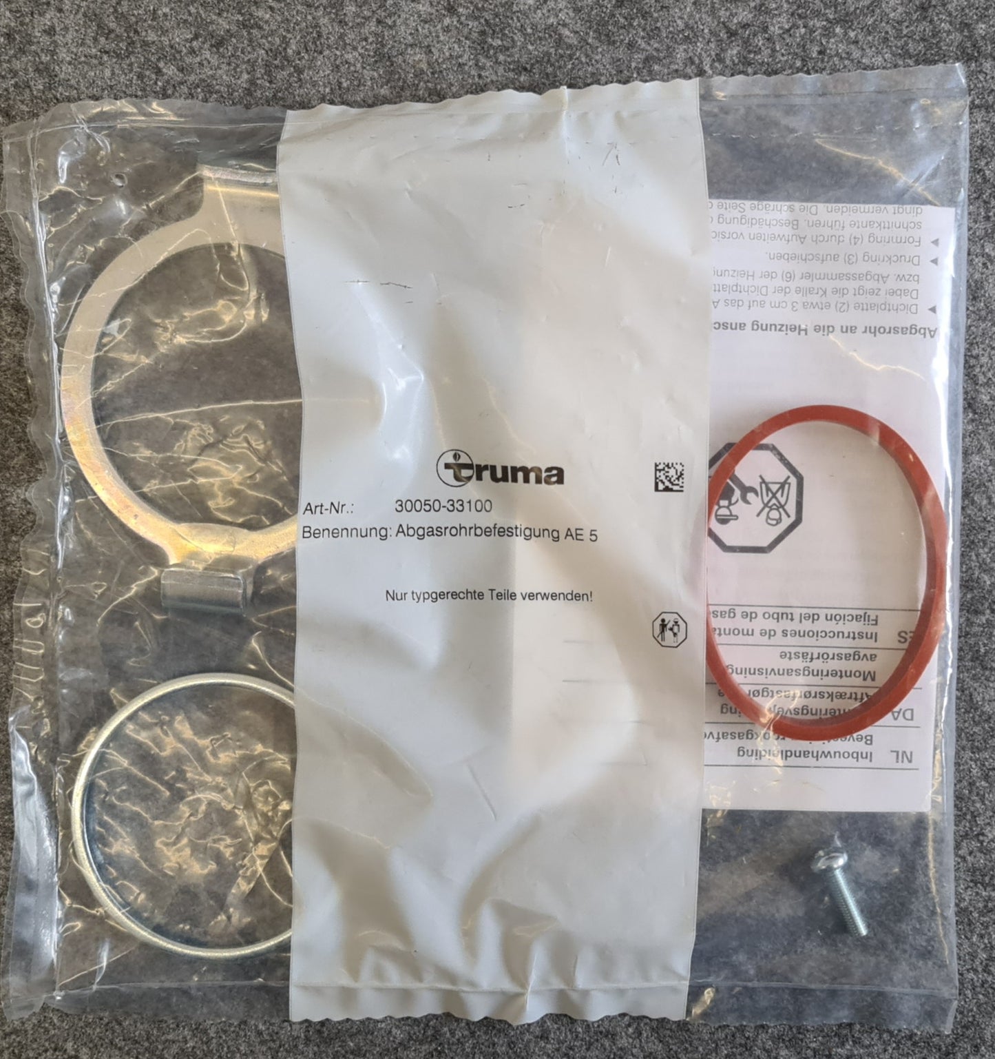 Truma Abgasrohrbefestigung AE5 AE 5 30050-33100 für S5002 & S5004 65mm