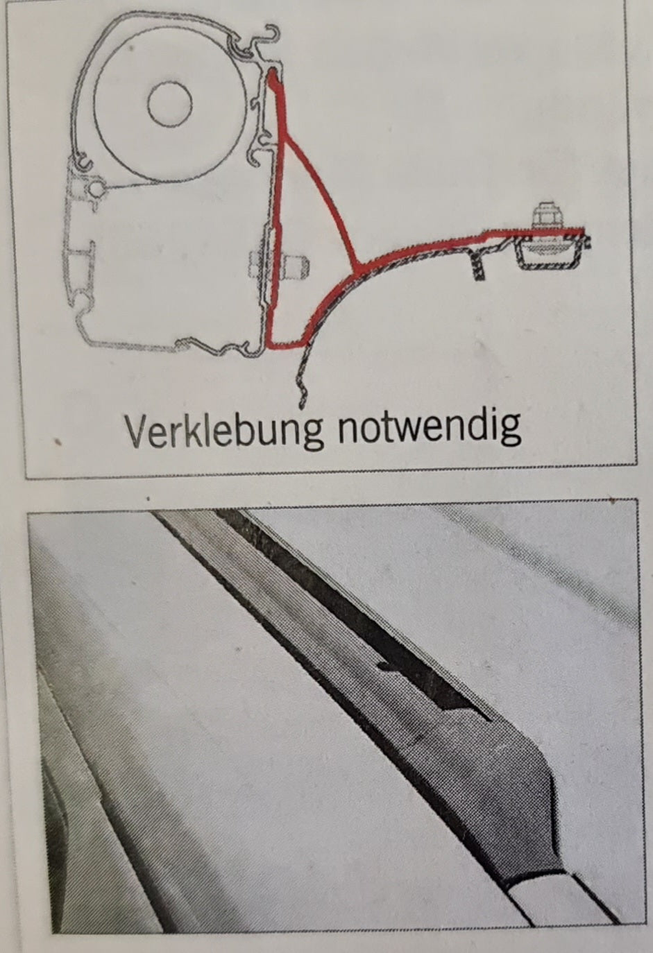 Fiamma F45S Markise für VW T5/T6/T6.1 Multivan mit originaler VW-C-Schiene in der Regenrinne