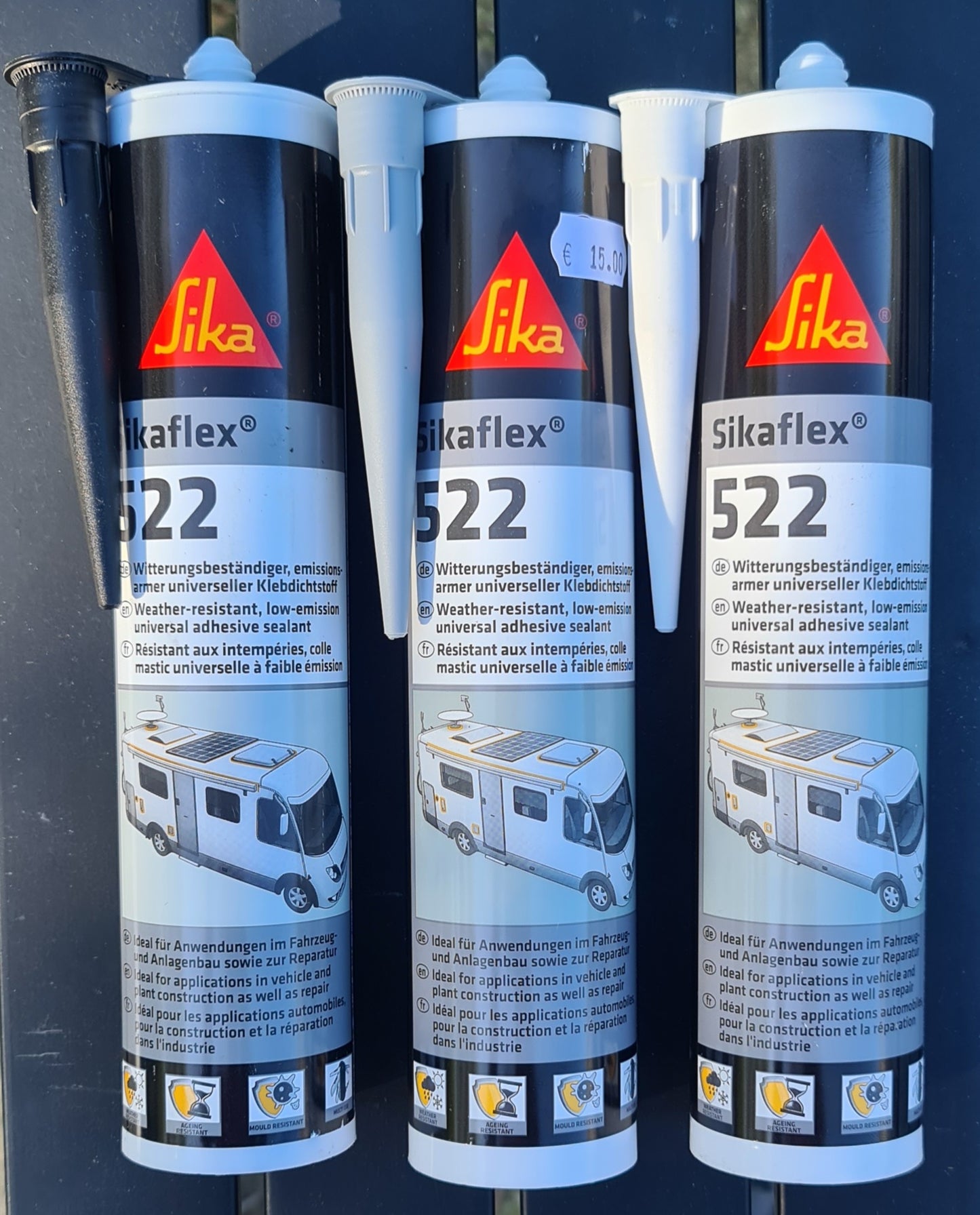 Sika Sekaflex 522 Kleben & Dichten ohne Primer, 300 ml Kartusche in weiß, schwarz od. grau