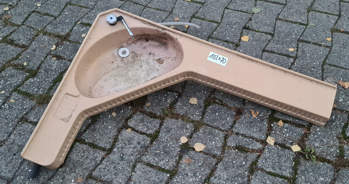 Hobby Prestige Wohnwagen Waschbecken Nasszelle Toilette Bad 1990 Eckwaschbecken