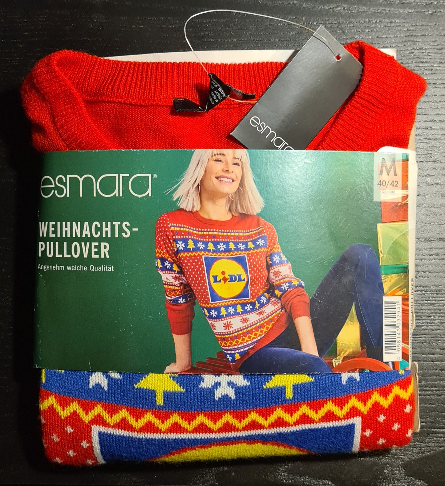 LIDL Livergy Herren-Weihnachts-Pullover Gr. M & L bzw. Esmara Damen-Pulli Gr. M 40/42
