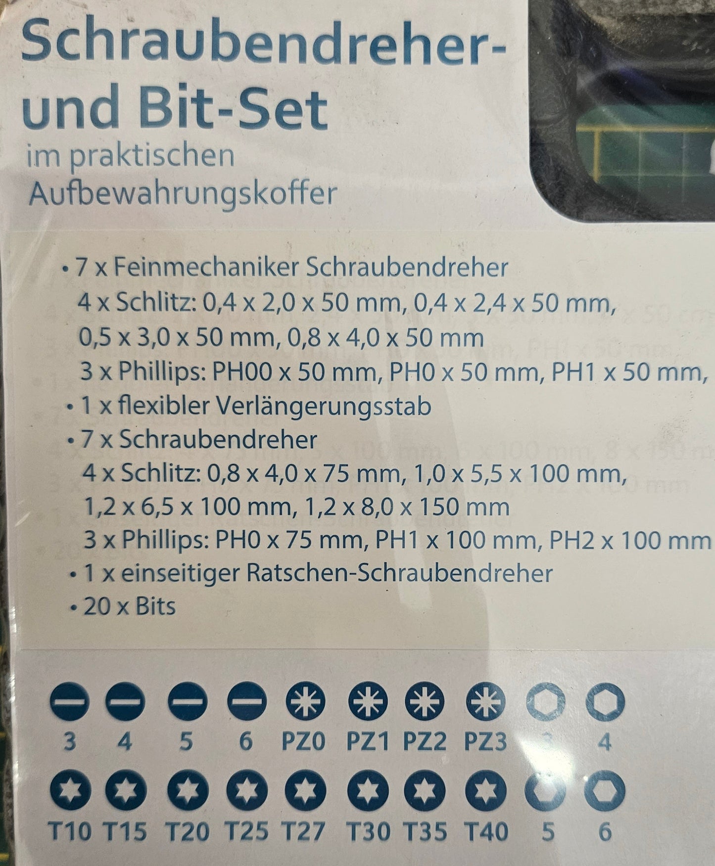 Workzone Schraubendreher- und Bit-Set, im Koffer Werkzeugkoffer 36-teilig