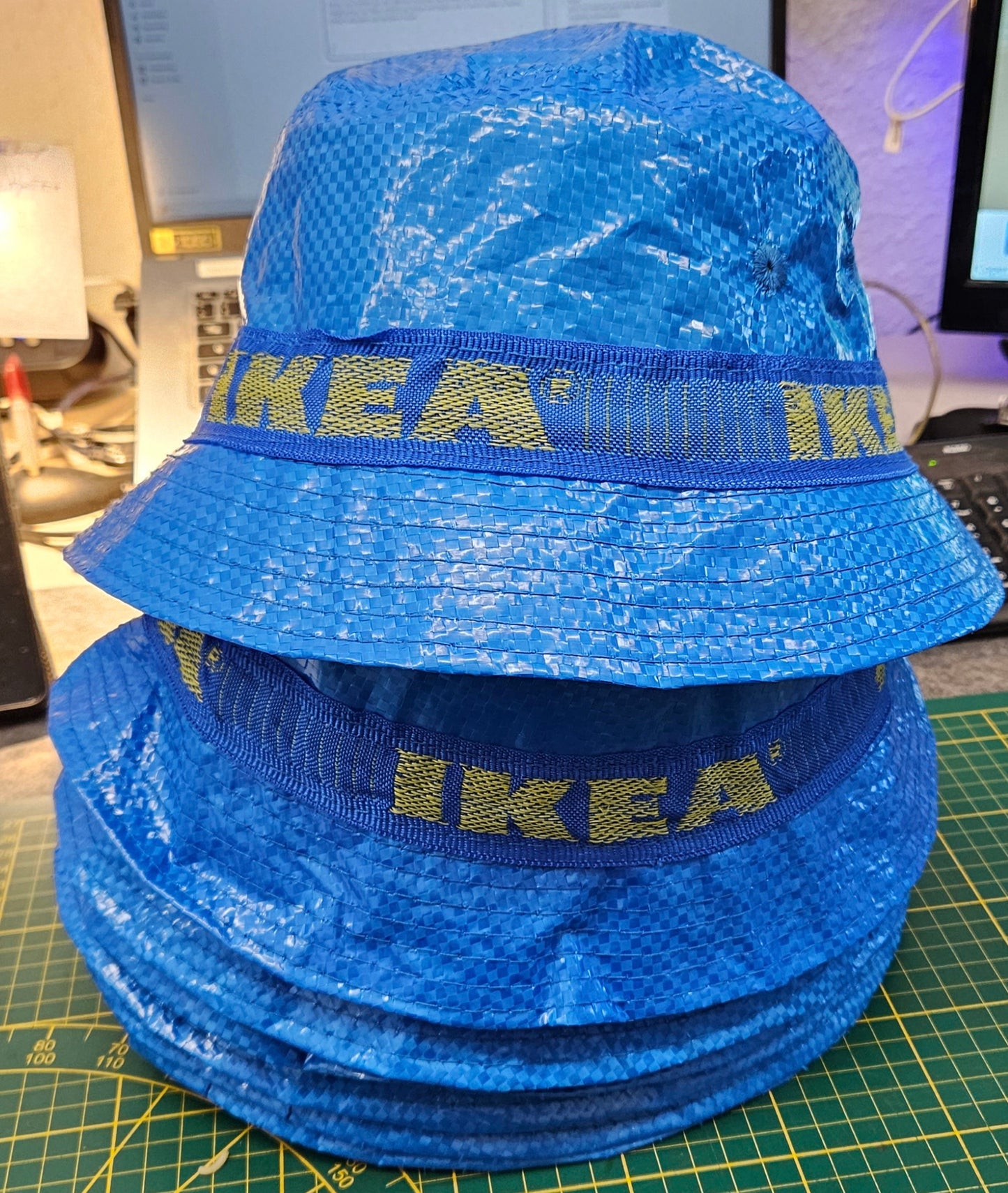 IKEA Knorva Regenhut Anglerhut Hut Mütze aus Tragetasche Art.Nr. 504.473.38