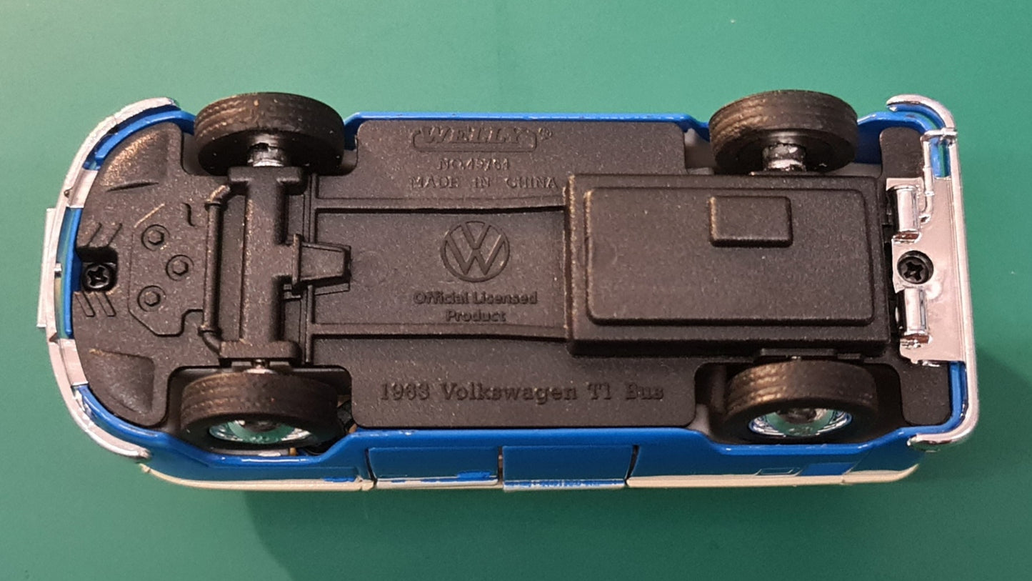 Welly Nex Volkswagen VW T1 Modellauto Metall-Auto Metall-Spritzguss + VW-Lizenz 1963