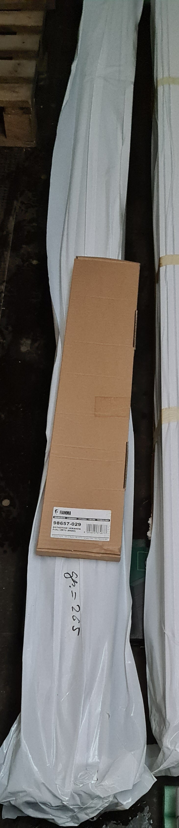 Fiamma Wandmarkise Markise F45s * B-WARE * Titanium Silber 260 cm NEU + minimaler Transportschaden