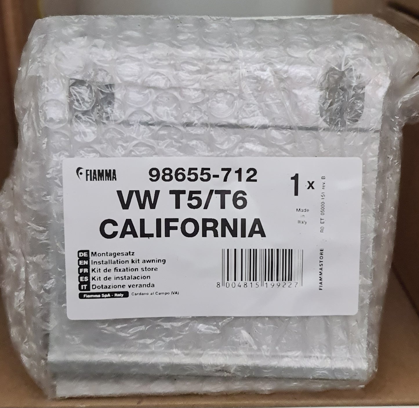 Fiamma Montageadapter für F45s an VW T5 / T6 California Hersteller-Art.Nr. 98655-712
