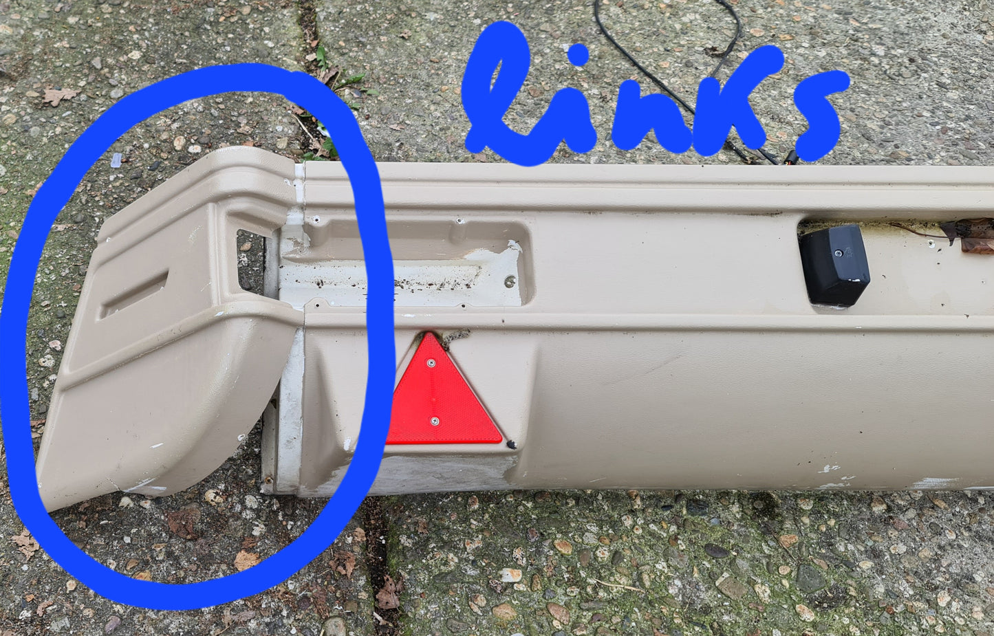 LMC 545 K Leuchtenträger Stoßstange 1994 Wohnwagen Caravan 215 cm