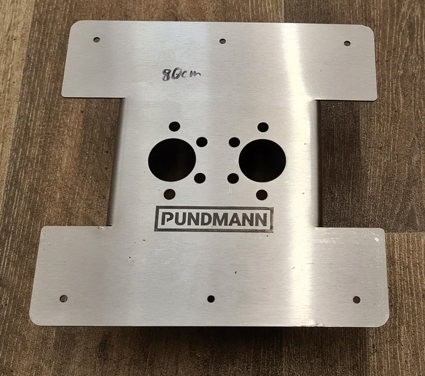Pundmann / Autoterm AIR 2D / 4D Montageplatte ( Einbautiefe 40 / 50 / 80 / 95 mm ) Edelstahl