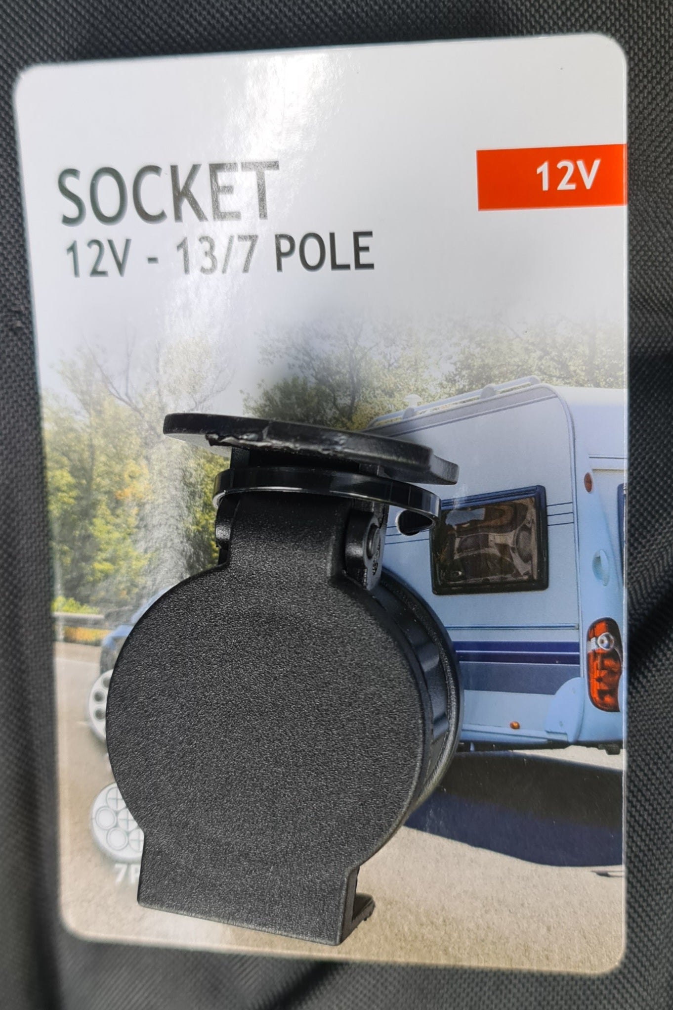 Adapter 13 auf / zu 7 Pol polig Anhänger Wohnwagen Kurzadapter