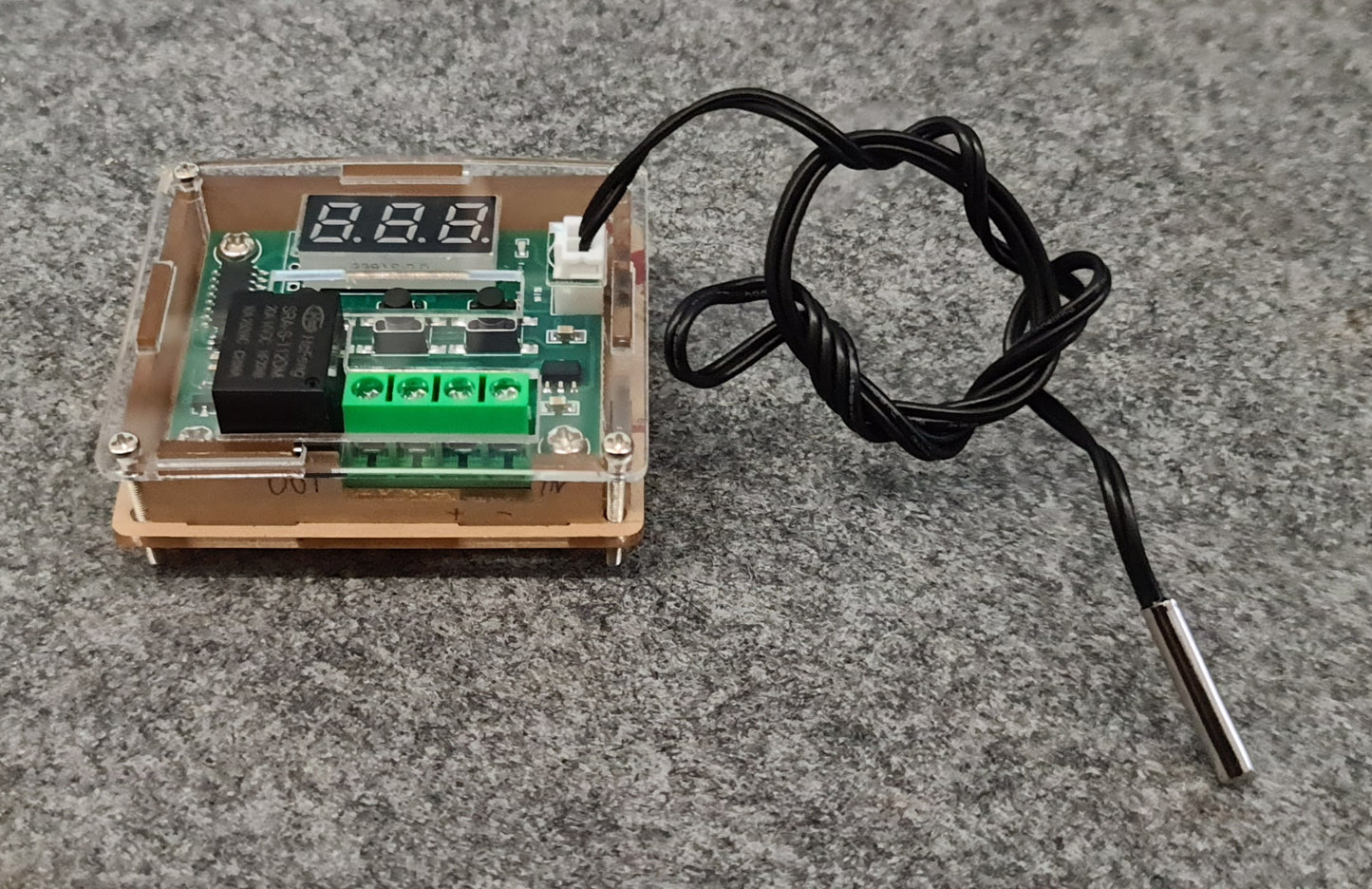 12V Kühlschranklüfter Bausatz Ventilator für Kühlschrank mit externem Thermostat / Temperaturfühler
