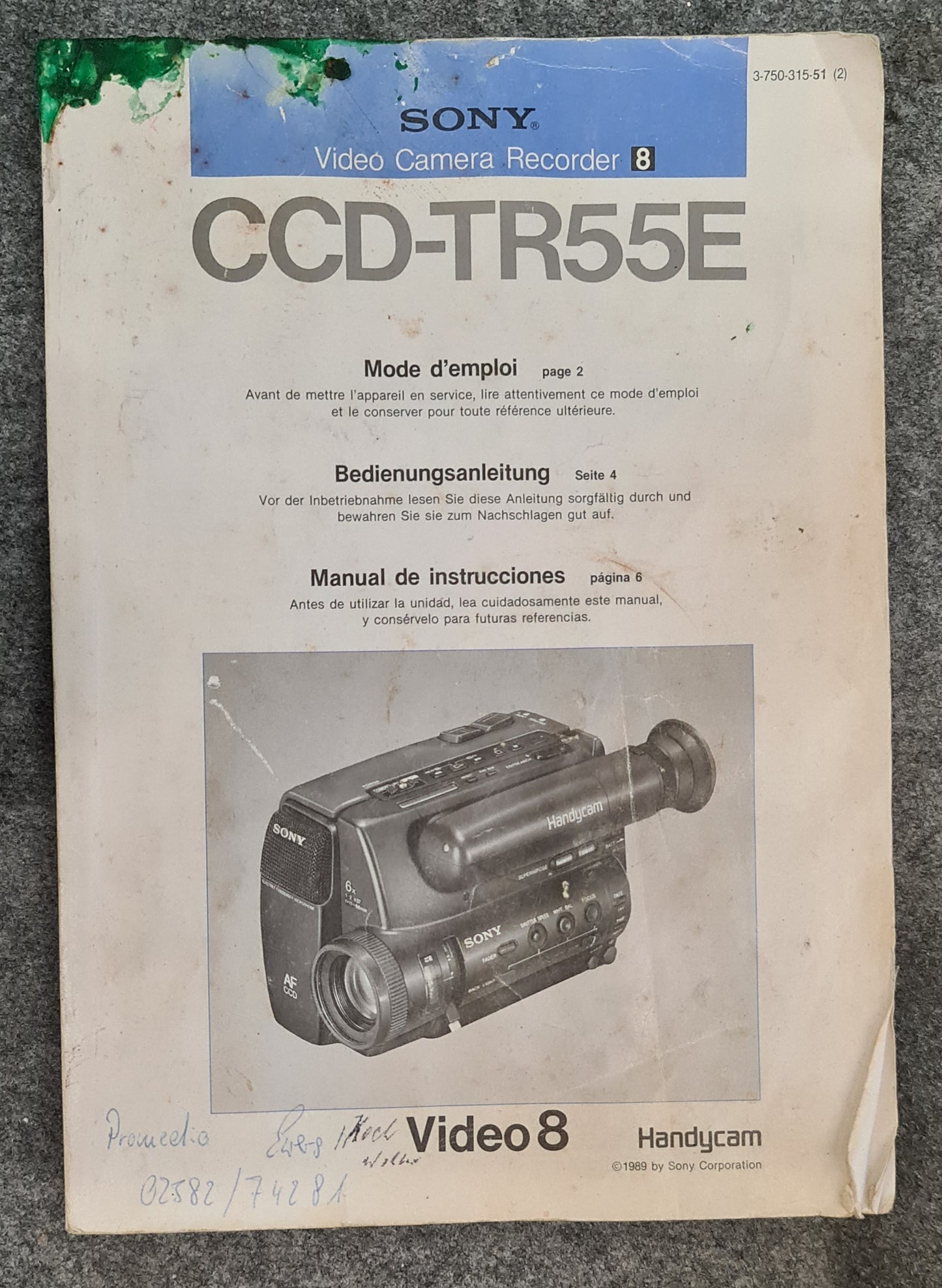 SONY Handycam Camcorder Videokamera Recorder CCD-TR55E *gebraucht*