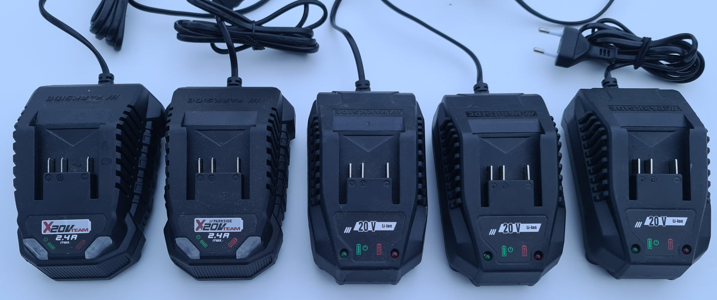 Parkside Akku-Ladegerät PLG20C1 / PLG20A1 für 20V Akkus der X-20V-Team-Serie
