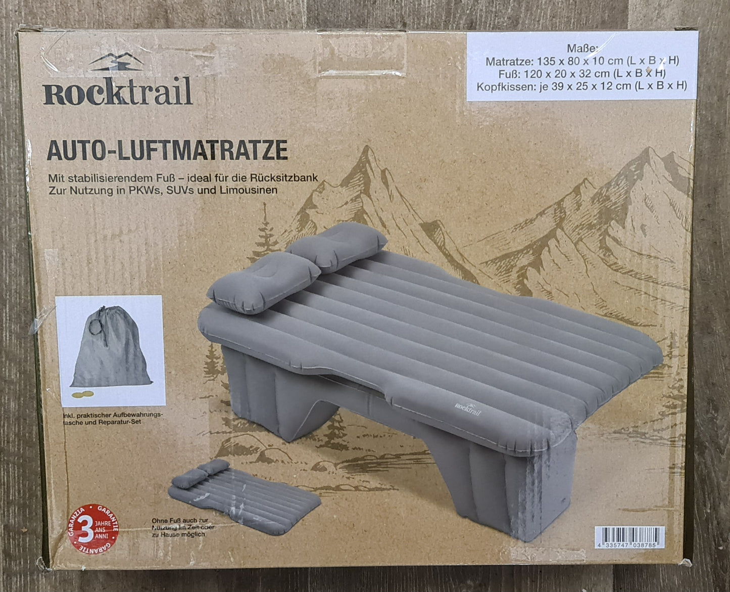 Rocktrail - Auto-Luftmatratze, Bett für die Rücksitzbank zur Nutzung in in PKWs, SUVs, Limousinen