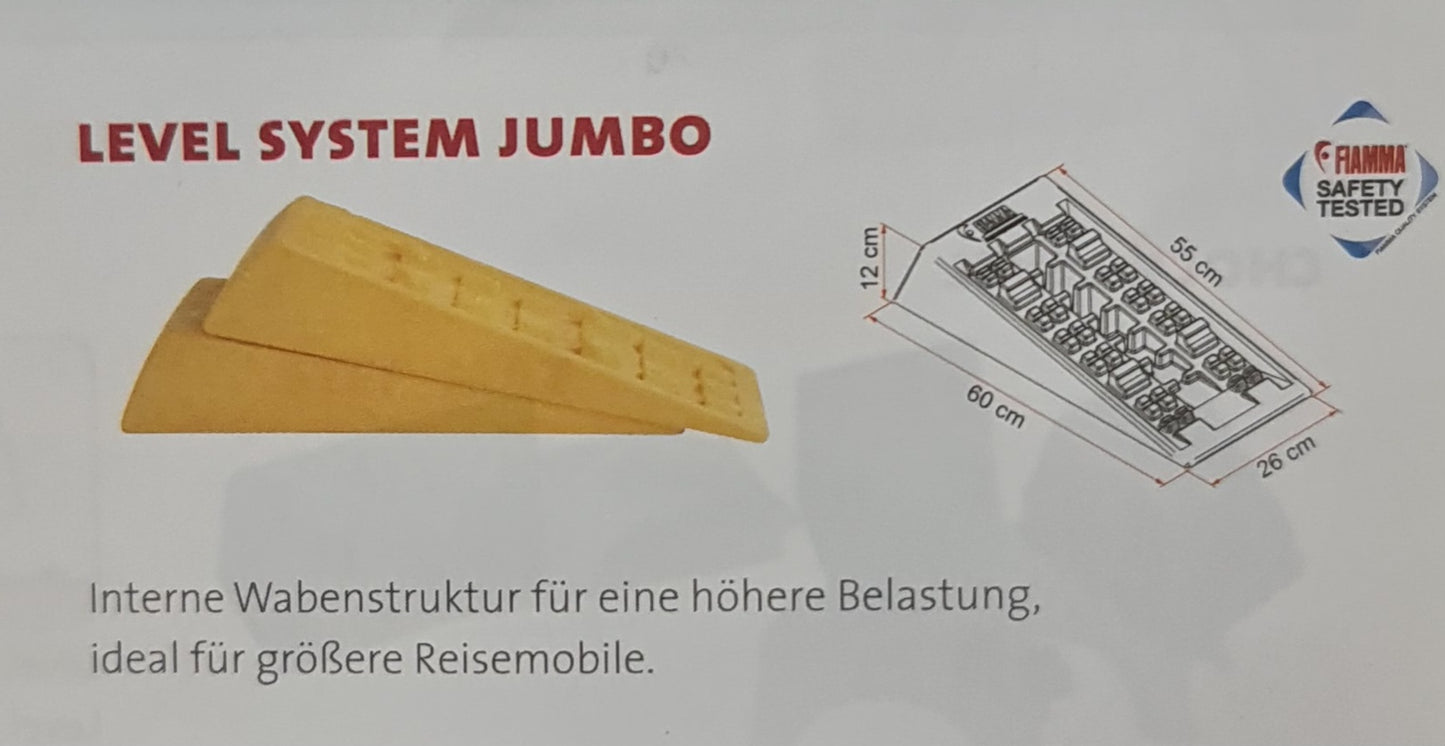 Fiamma 2er-Set Stufenkeile Auffahrkeile Ausgleichskeile Level Pro / Level Up / Level Up Premium / Premium S ( mit 3 Auffahrebenen ) / Level System Magnum / Jumbo