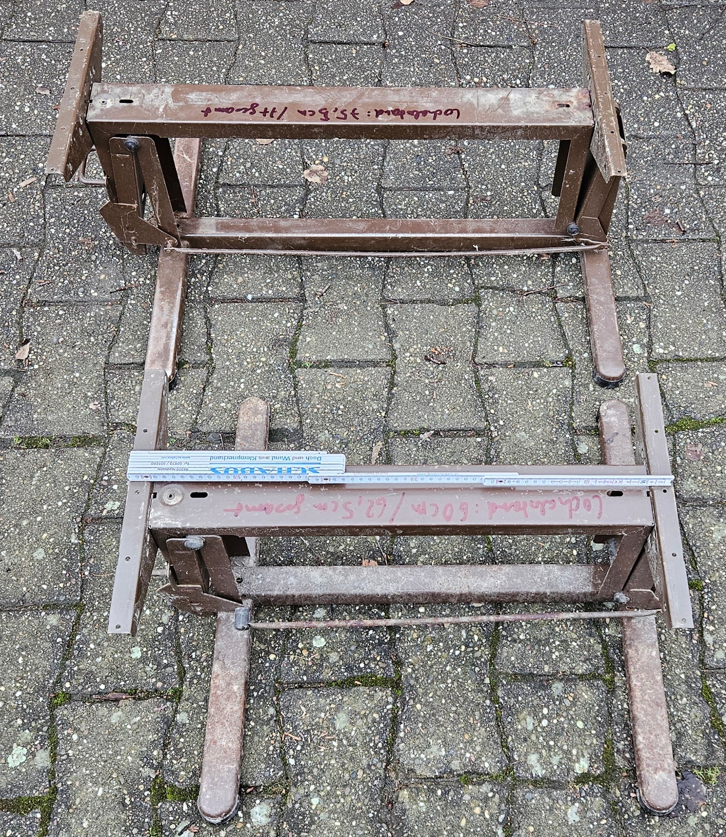 Kesseböhmer Hubtisch / Hubtischgestell Wohnwagen / Wohnmobil HTA 116 - braun