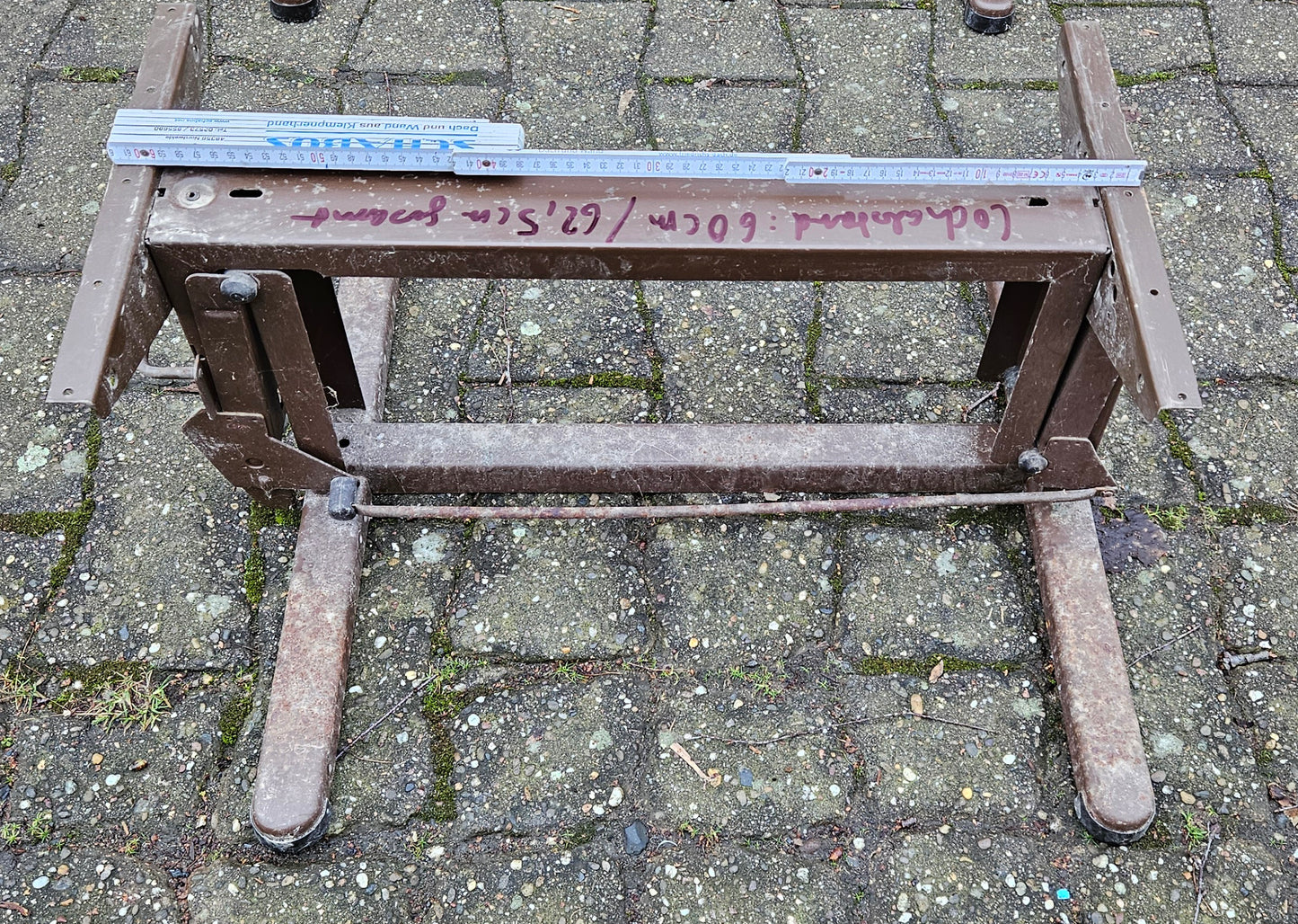 Kesseböhmer Hubtisch / Hubtischgestell Wohnwagen / Wohnmobil HTA 116 - braun
