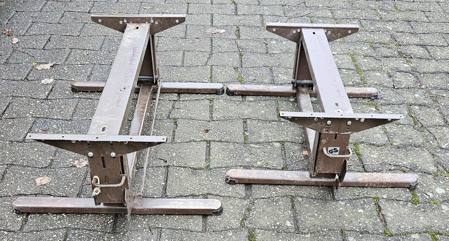 Kesseböhmer Hubtisch / Hubtischgestell Wohnwagen / Wohnmobil HTA 116 - braun