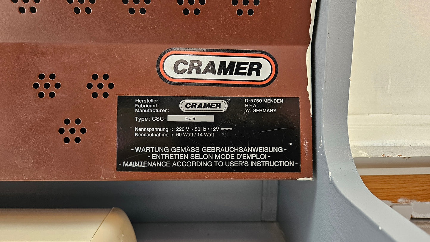 Cramer Abzughaube Dunstabzughaube Dunstabzug Type CSC-Ho9 60 Watt aus Hobby Wohnwagen