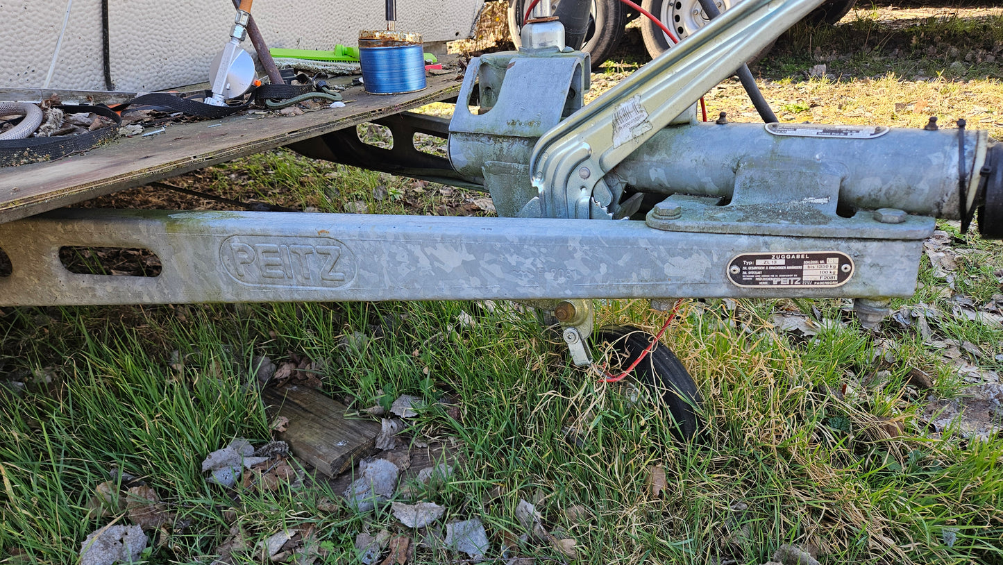 Peitz Zuggabel Zugholme ZL13 CL bis 1350 kg von Hobby Wohnwagen Typ 460 von 1990
