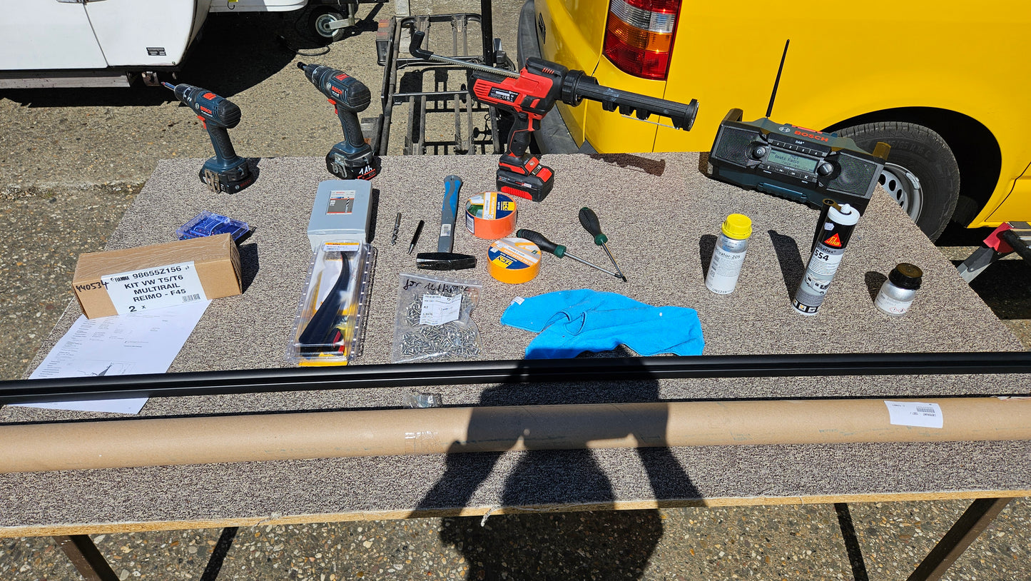 Reimo Multirail - Montage an Ihr Fahrzeug - Montagearbeit incl. Verbrauchsmaterialien