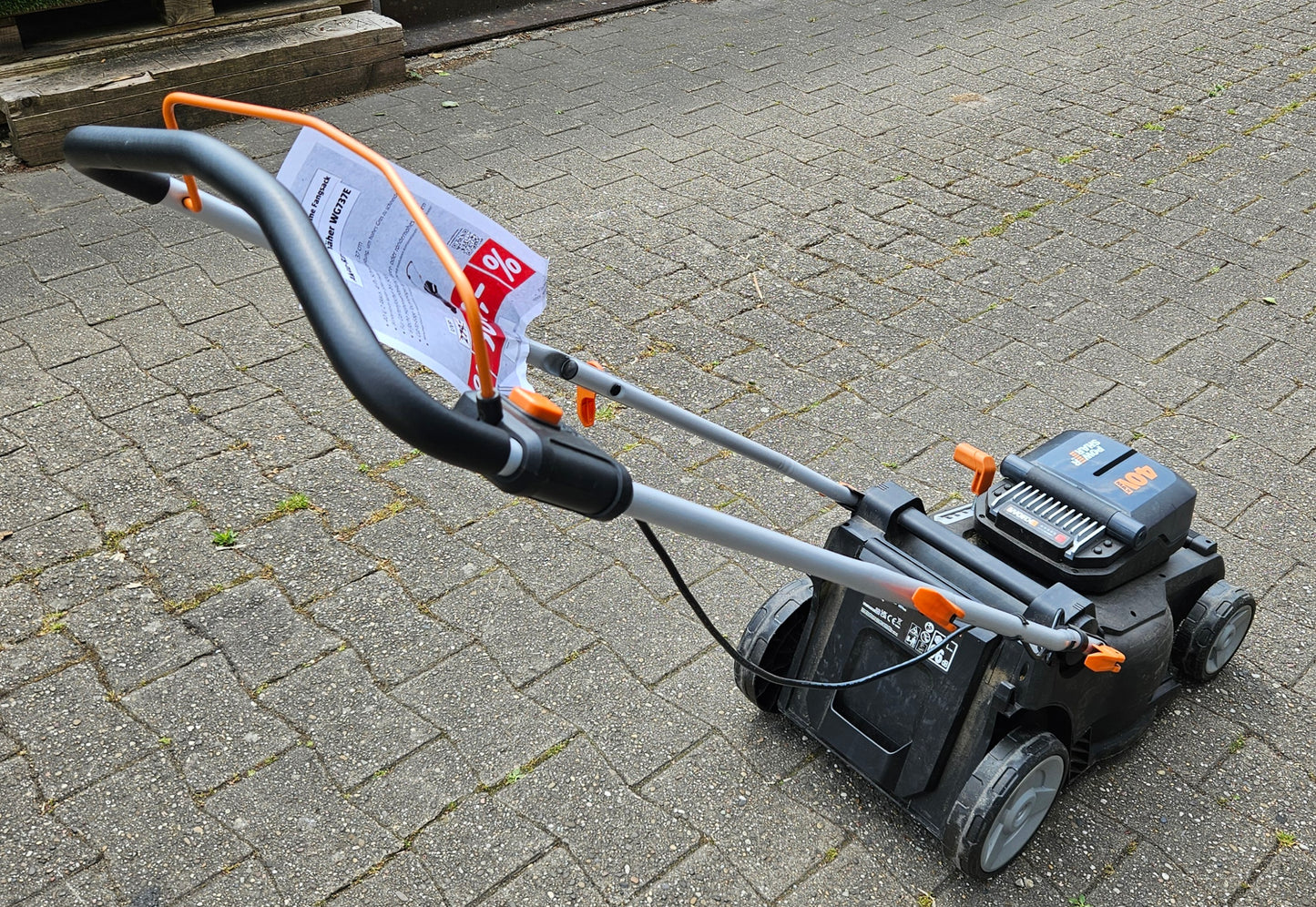 Worx Nitro WG737E 40V Akku-Rasenmäher Lithium Ion 37cm IPX1 ( B-Ware )
