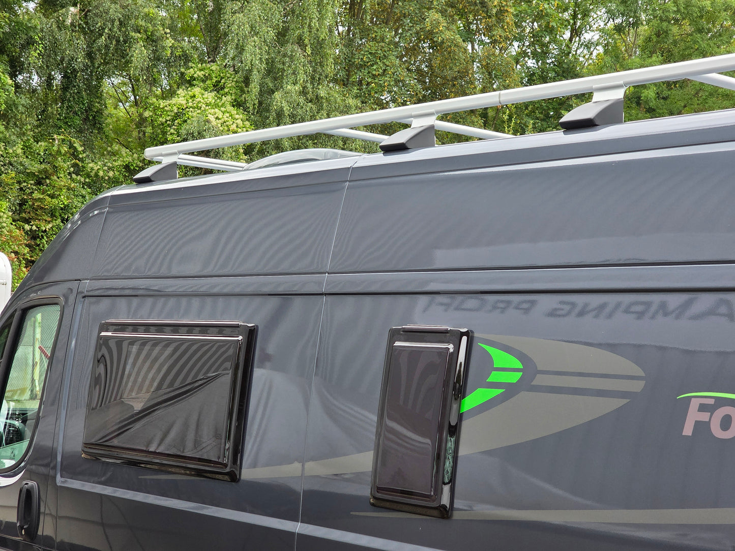 FIAMMA Kit Roof Rail Ducato Cover rechts & links 98658-102 / 98658-103 für F80s an Fiat Ducato 250 ab BJ. 2006