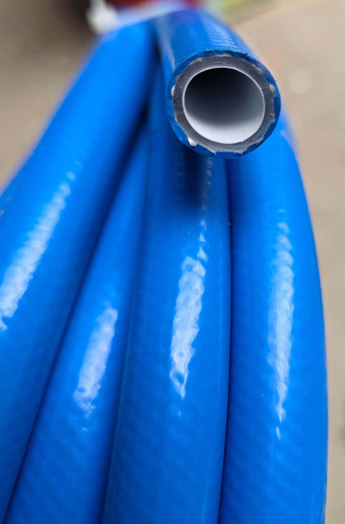KTW Trinkwasserschlauch blau, mit Gewebeeinlage, Kaltwasserschlauch, 5m, 10x15mm