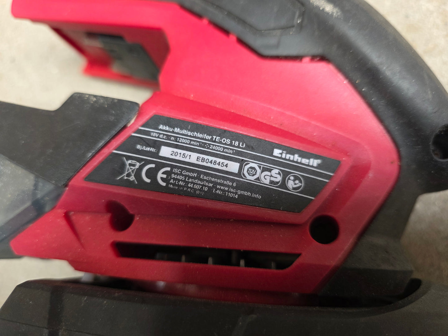 Einhell TE-OS 18/150 / TE OS 18 Li Akku-Multischleifer