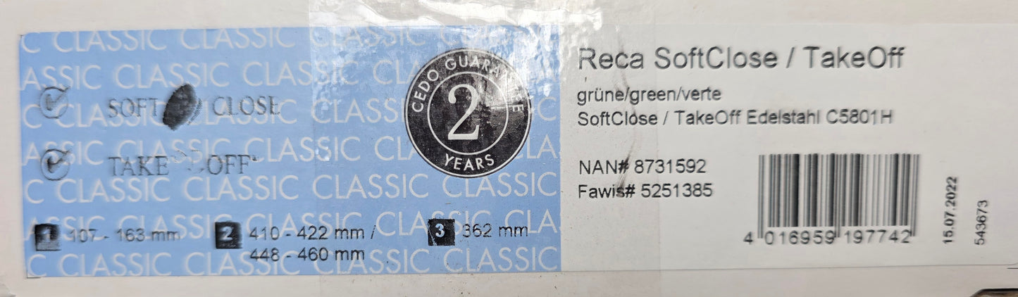 RECA Cedo Toilettendeckel mit Soft-Close grün Thermoplast