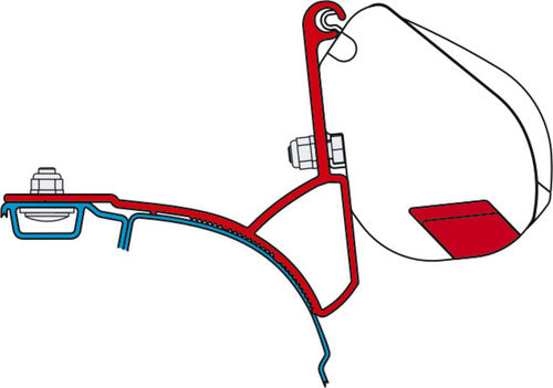 Fiamma Adapter für F35, Transporter+Multivan VW T5/T6