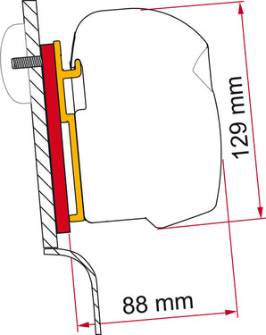 Fiamma Markisen-Adapter für F43van / F45i / F45iL Westfalia