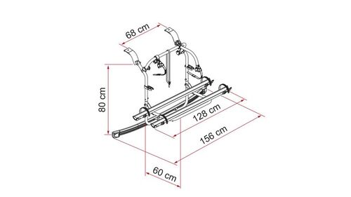 Fiamma Carry-Bike Ford Custom Nugget / Nugget Plus mit Hochdach ab 2012