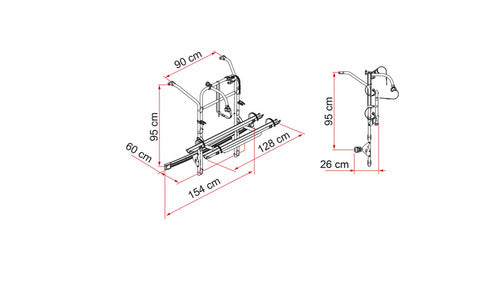 Fiamma Carry-Bike Mercedes V-Klasse + Vito ab 2014 - Premium