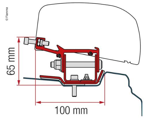 Fiamma Markisen-Adapter für F40van für Renault Trafic langer Radstand ab 2014