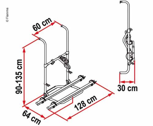 Fiamma Heckträger Carry Bike Pro Hymer für 2 Räder