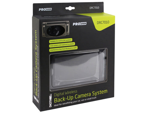 Carbest 12-V-Rückfahrkamera Funk - Digitales Farbkamerasystem - 7 Zoll Farbmonitor