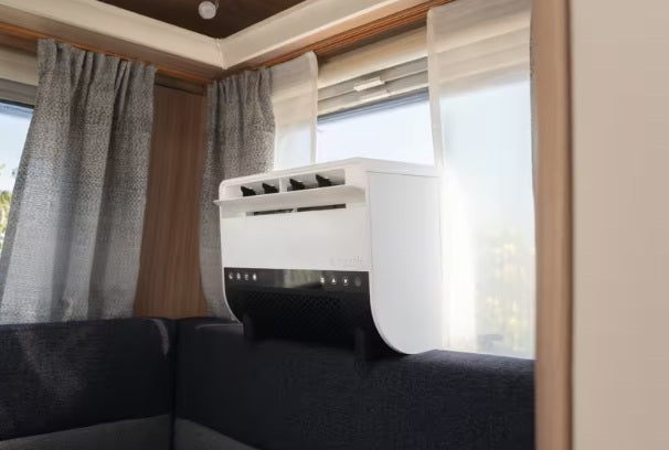 Mestic Split-Klimaanlage Mestic SPA-5100 (S) mit 1.495 W / 5.100 BTU/h, Bluetooth- und WiFi-fähig, für Kastenwagen, Wohnmobil, Wohnwagen