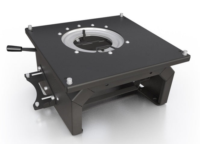 Aguti Dreheinheit mit integeriertem Sitzkasten Drehkonsole Volkswagen VW T5 / T6 / T6.1 Fahrerseite & Beifahrerseite, mit TÜV, H 250 mm, für Batterieeinbau Versorgerbatterie