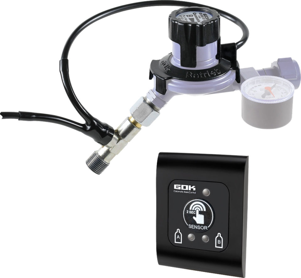 GOK Caramatic BasicControl Fernanzeige 12V zur Überwachung der Betriebs- u. Reserveflasche der Caramatic BasicTwo