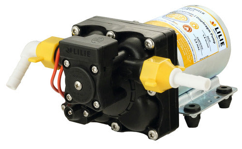 LILIE Soft Serie Pumpe Weiß-gelb mit Bypass-Steuerung / 4-Kammer-Druckpumpe LP4142