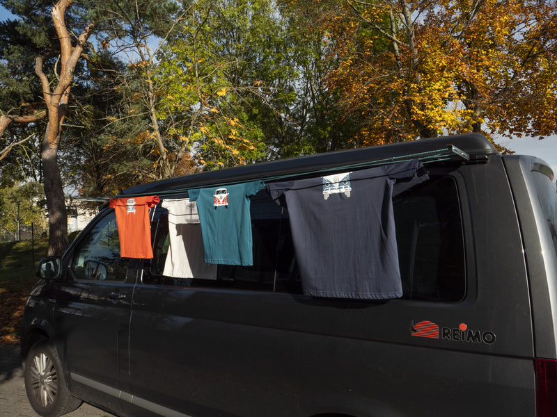 Wäscheleine für Reimo-Multirail, werkzeuglos (de)montierbar