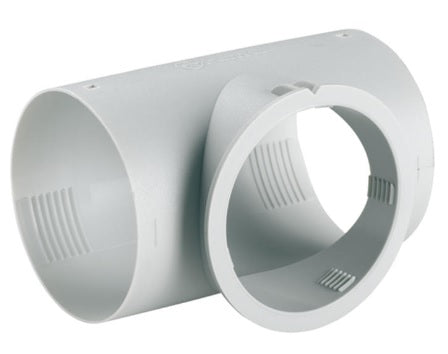 Truma Endstück Lüfter T-LT / T-Stück für Warmluftrohr ÜR 65 mm / Endstück EN zur Warmluftverteilung Heizung Luftstandheizung Art. 721550, Front zum Aufschrauben des Endstücks EN