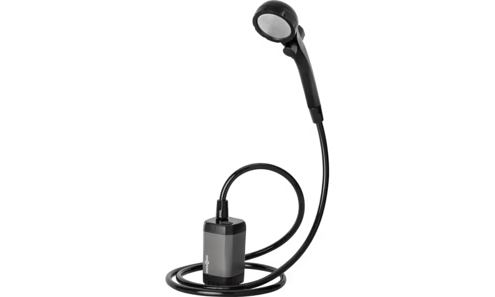 Brunner Akku-Campingdusche mit USB-Ladefunktion