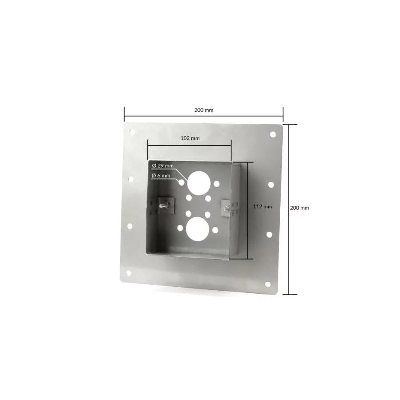 Pundmann Bodenmontageplatte 200 x 200 x 40 mm für Autoterm AIR 4D