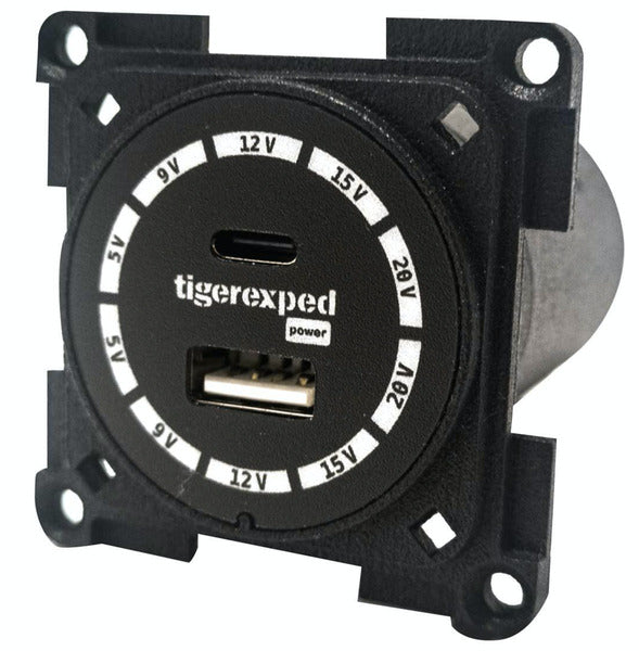 Tigerexped Convertiger 100 USB-C / USB-A Ladedose mit Buck-Boost Converter - max. 100W
