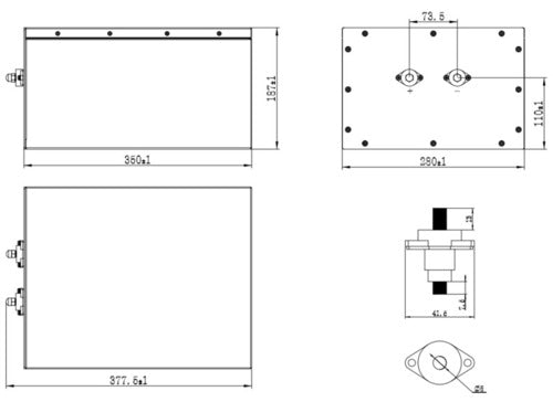 Carbest LiFePO4 Batterie Li200BHD - Untersitz-Batterie Fiat Ducato