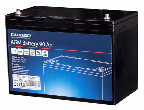 Carbest Deep-Cycle AGM-Power Line Batterie 60 Ah - 134 Ah