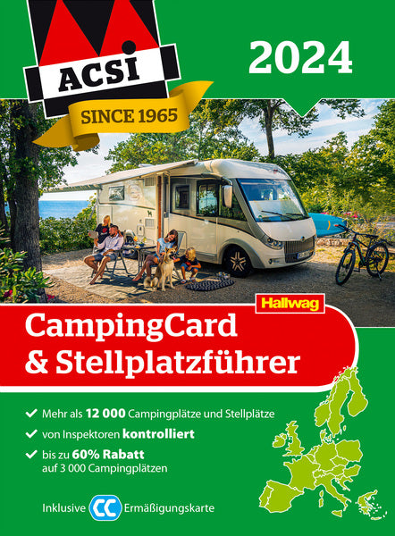 ACSI CampingCard 2024 / Stellplatzführer, Campingführer Deutschland oder Europa