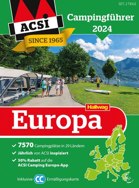 ACSI CampingCard 2024 / Stellplatzführer, Campingführer Deutschland oder Europa